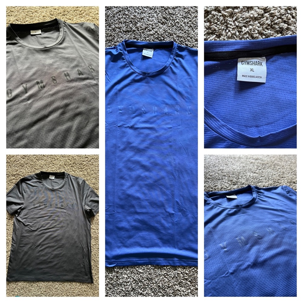 Two Brand New Gymshark Shirts Size XL